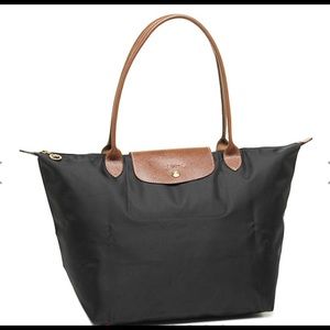 Authentic Longchamp Le Pliage Large Tote Black New